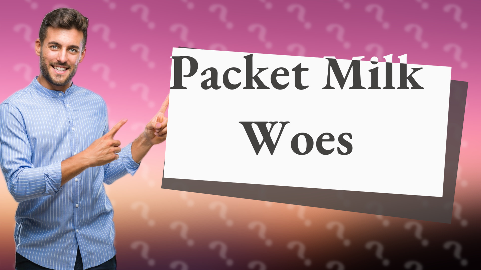 Packet Milk Woes