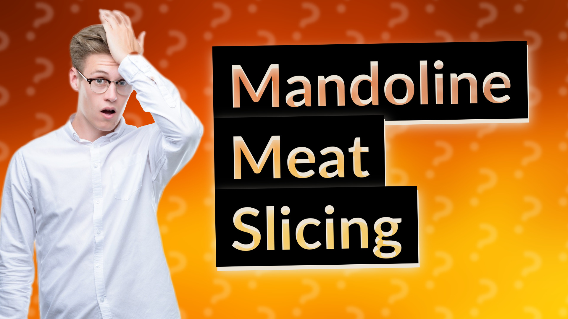 Mandoline Meat Slicing