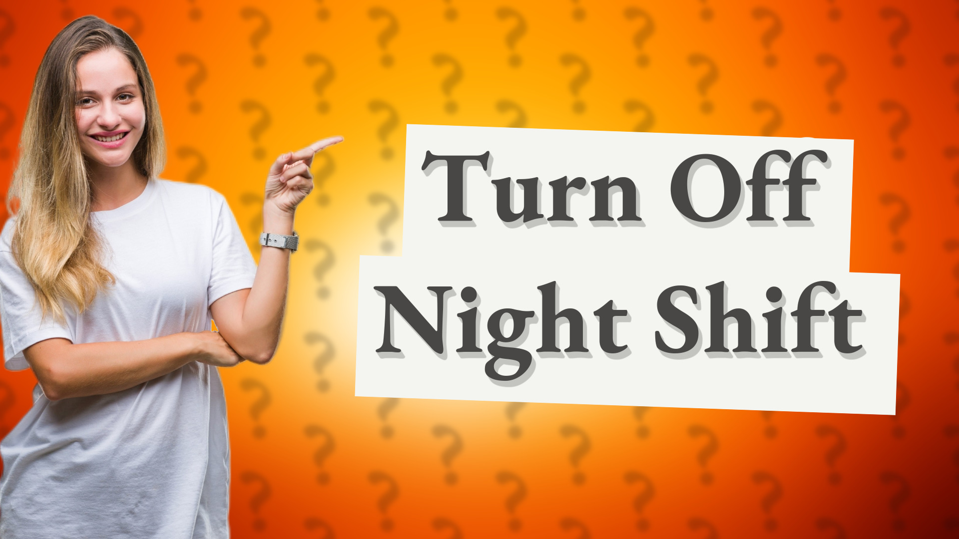 Turn Off Night Shift