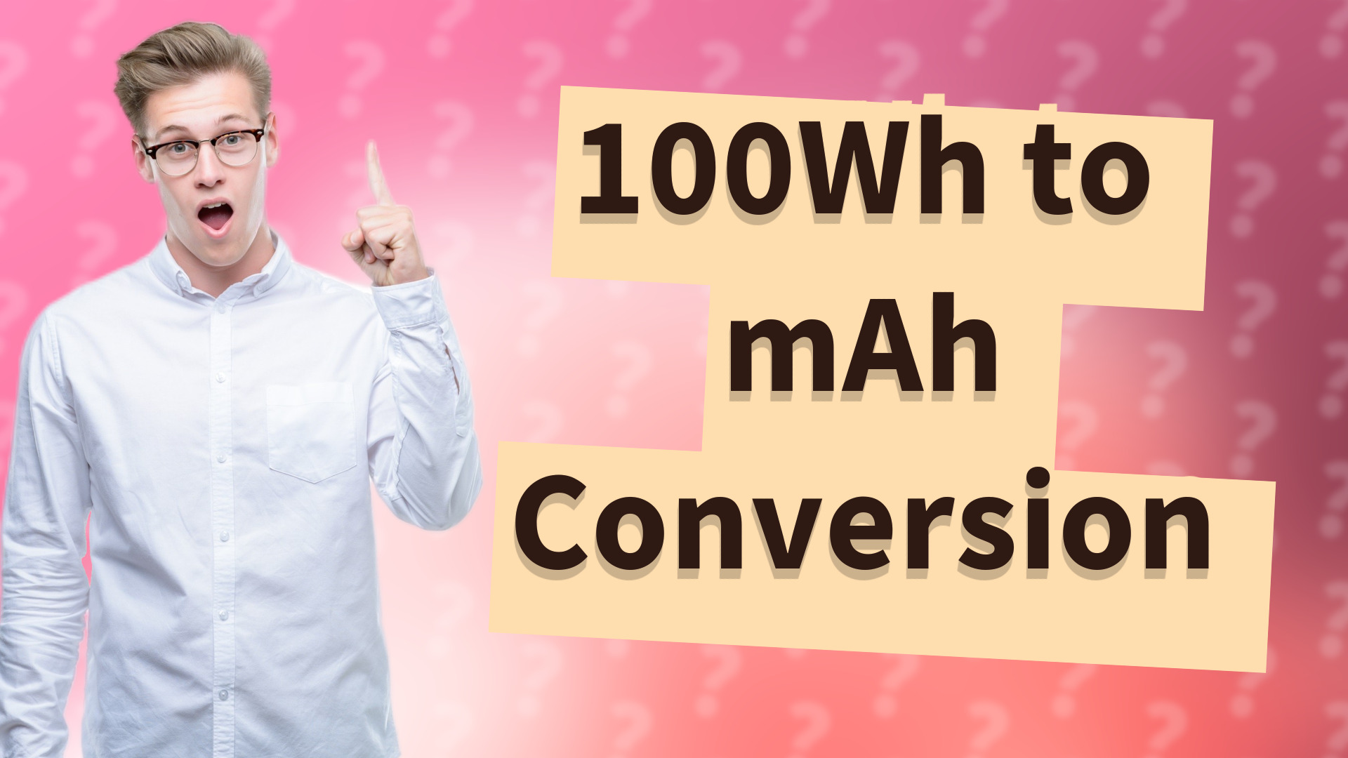 100Wh to mAh Conversion