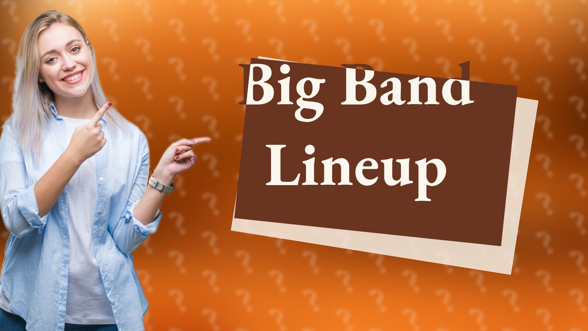 Big Band Lineup