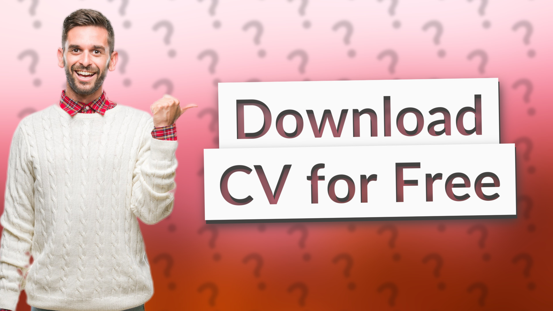 Download CV for Free