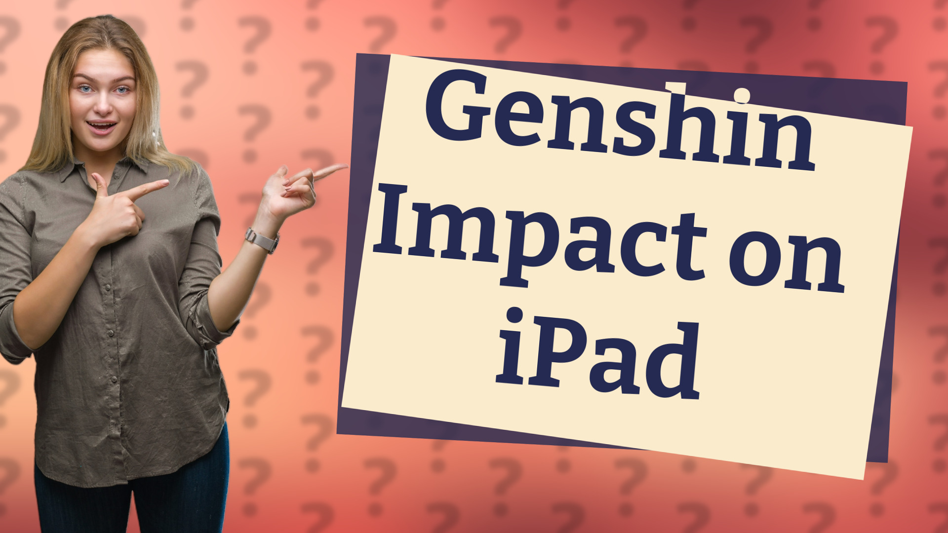 Genshin Impact on iPad