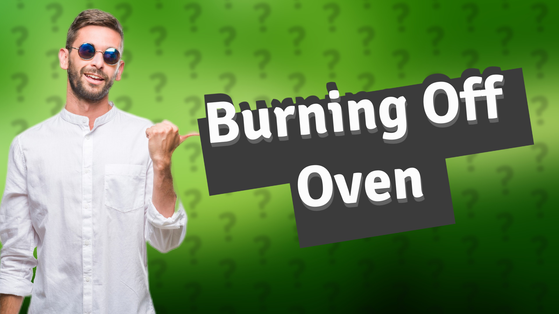 Burning Off Oven