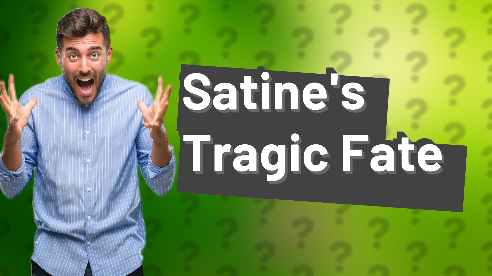 Satine's Tragic Fate