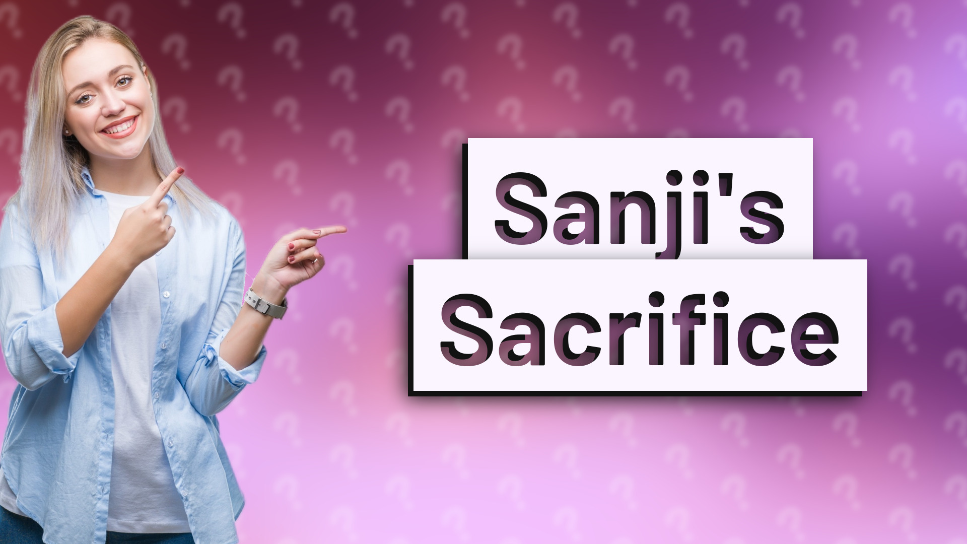 Sanji's Sacrifice
