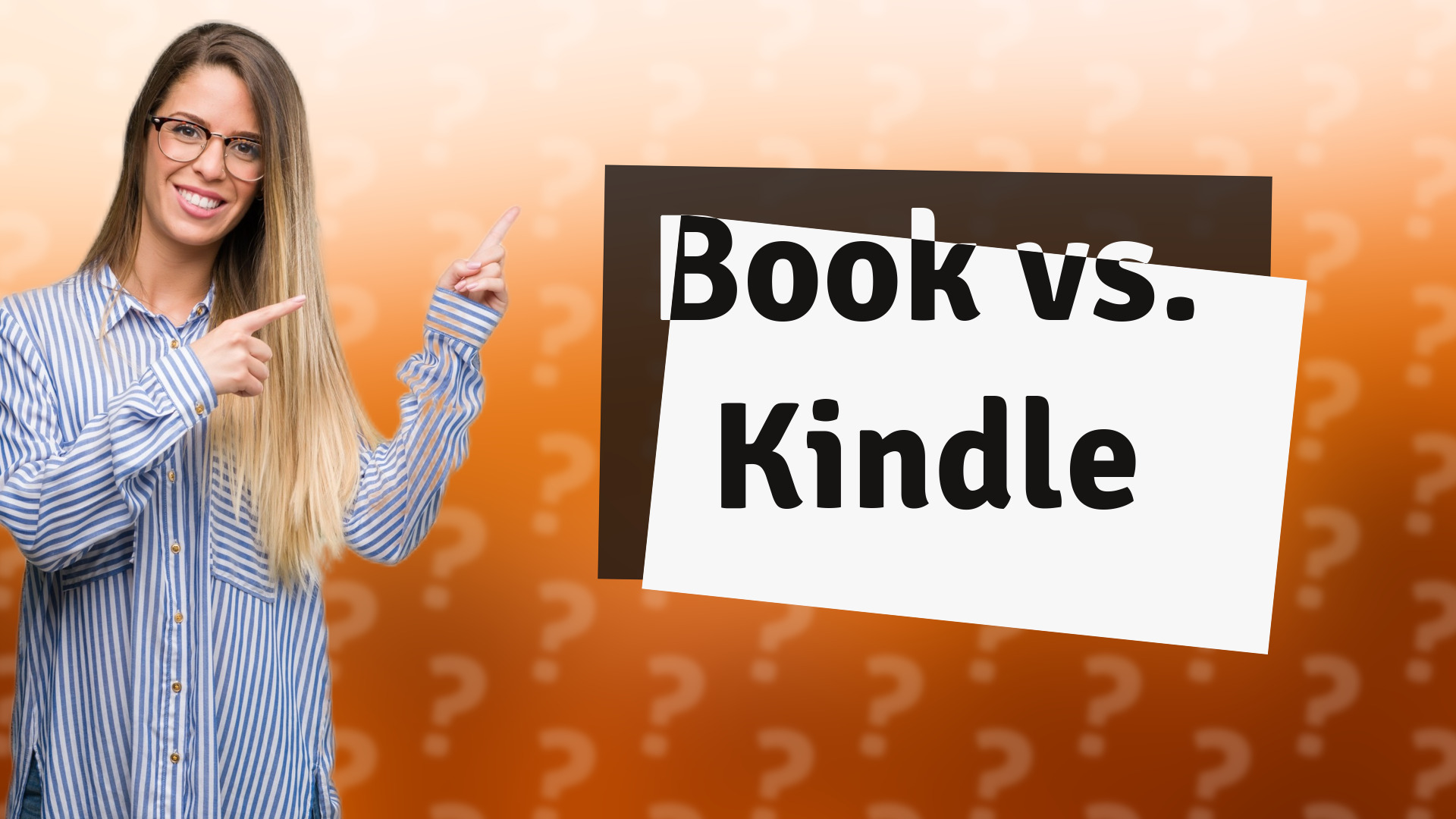 Book vs. Kindle