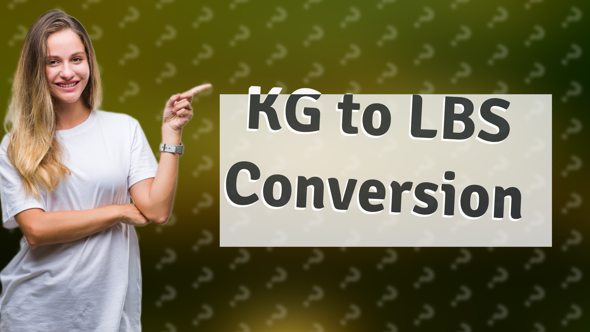 KG to LBS Conversion