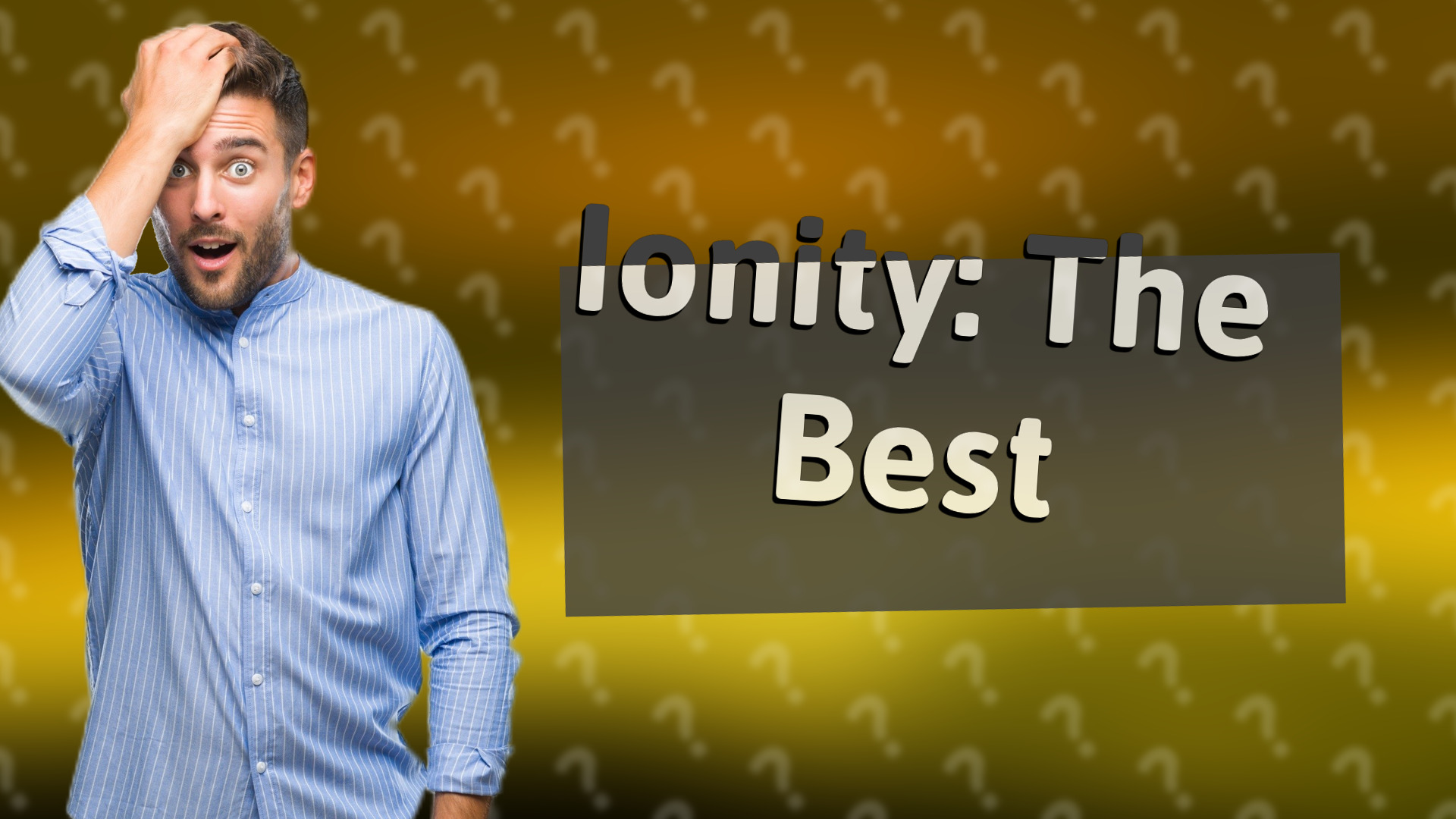 Ionity: The Best