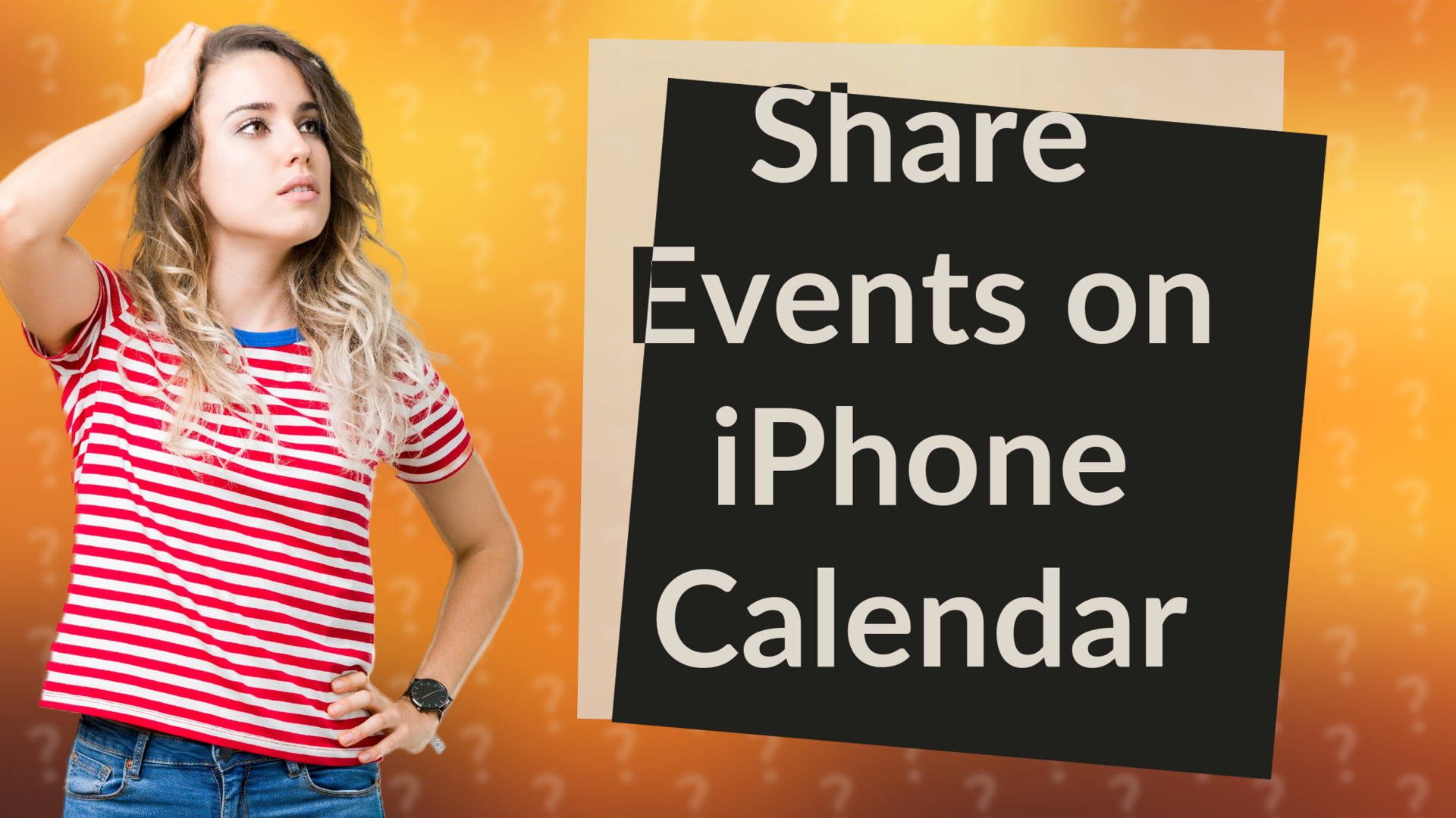 Share Events on iPhone Calendar