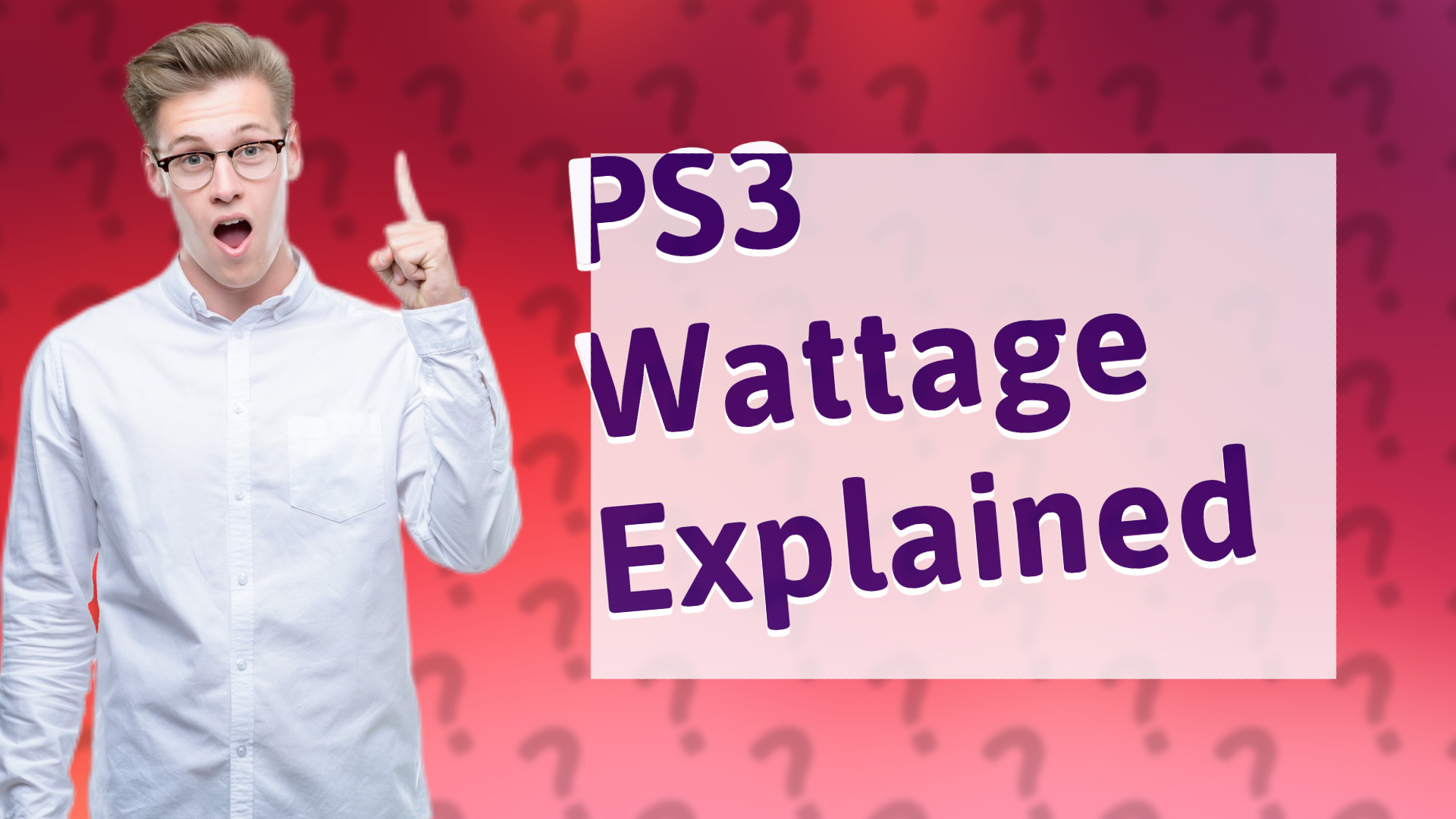 PS3 Wattage Explained