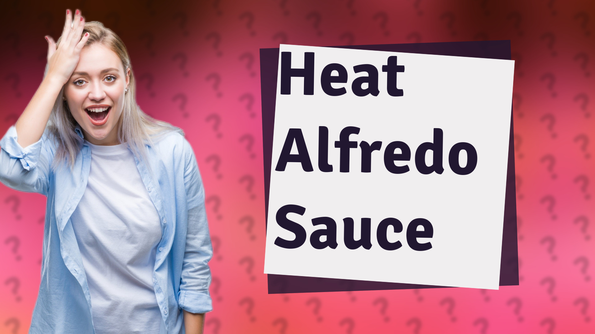 Heat Alfredo Sauce