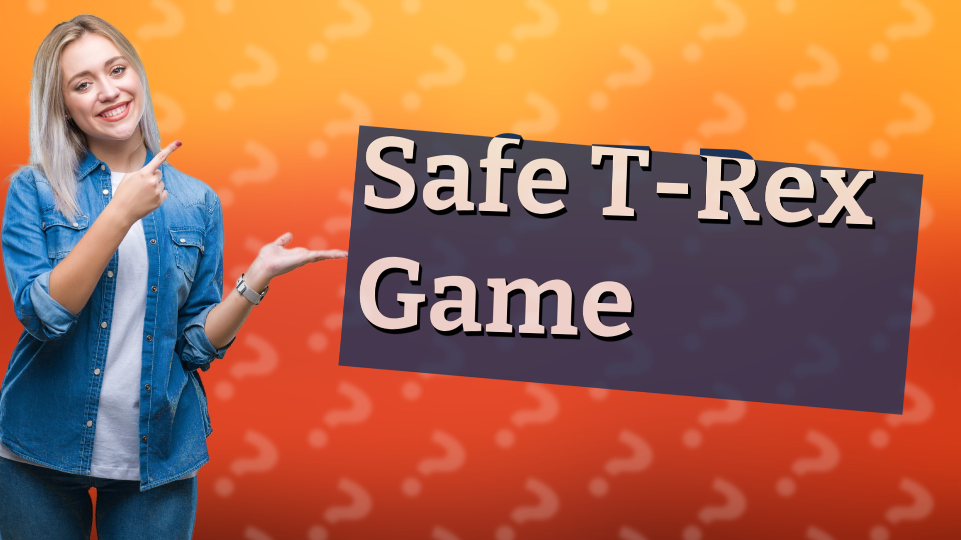 Safe T-Rex Game