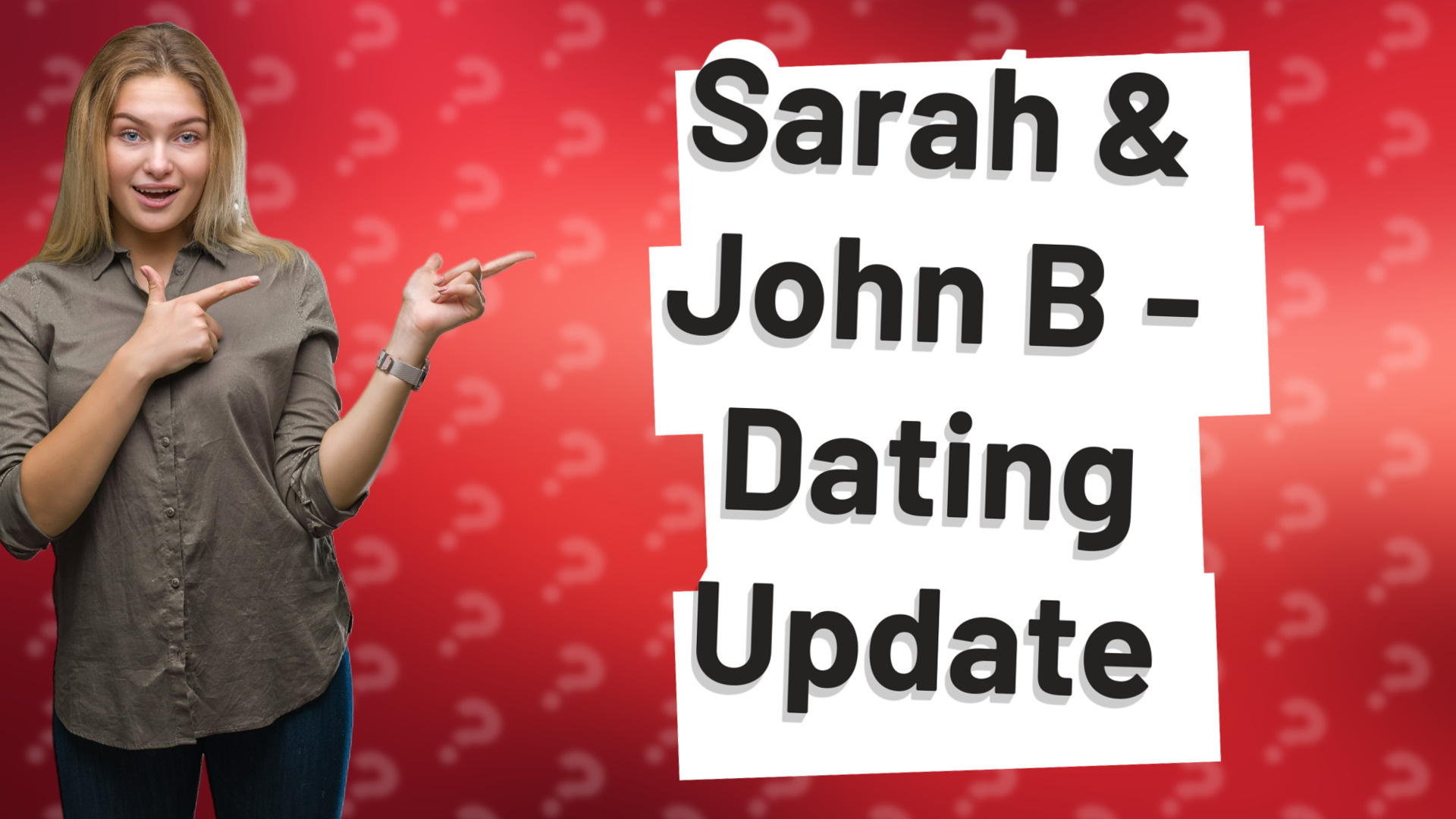 Sarah & John B - Dating Update