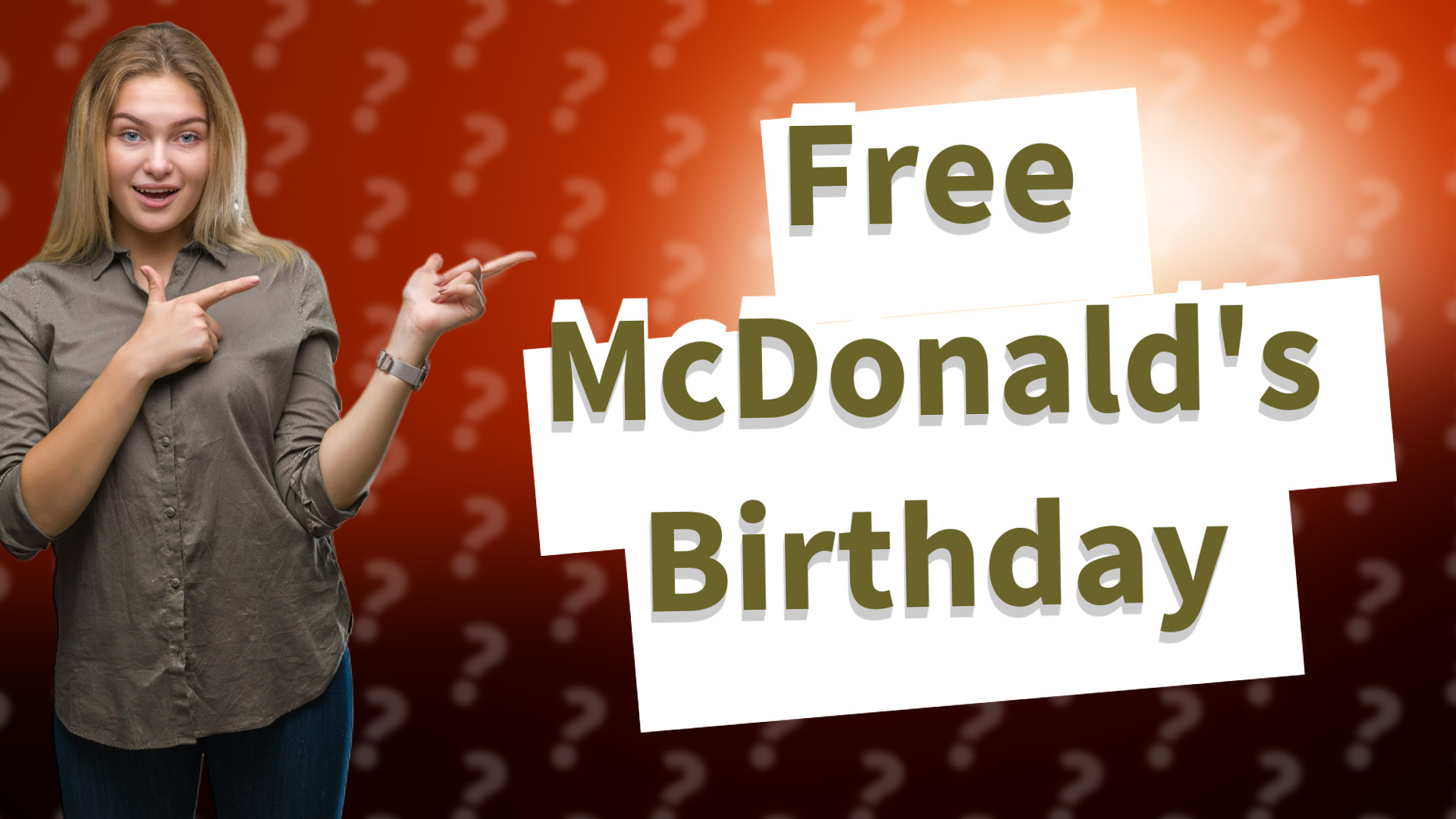 Free McDonald's Birthday