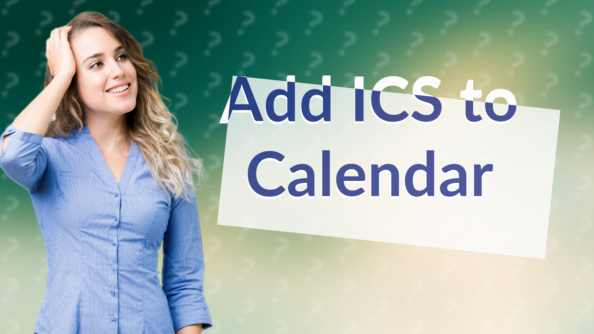 Add ICS to Calendar