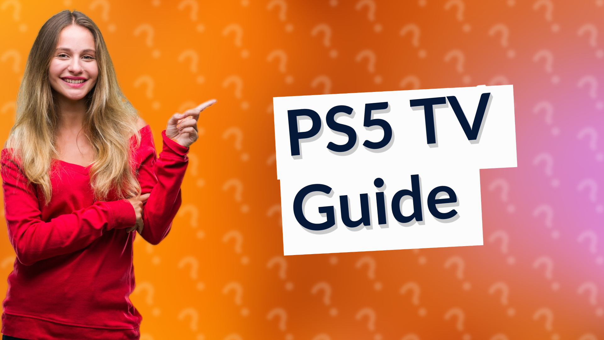 PS5 TV Guide
