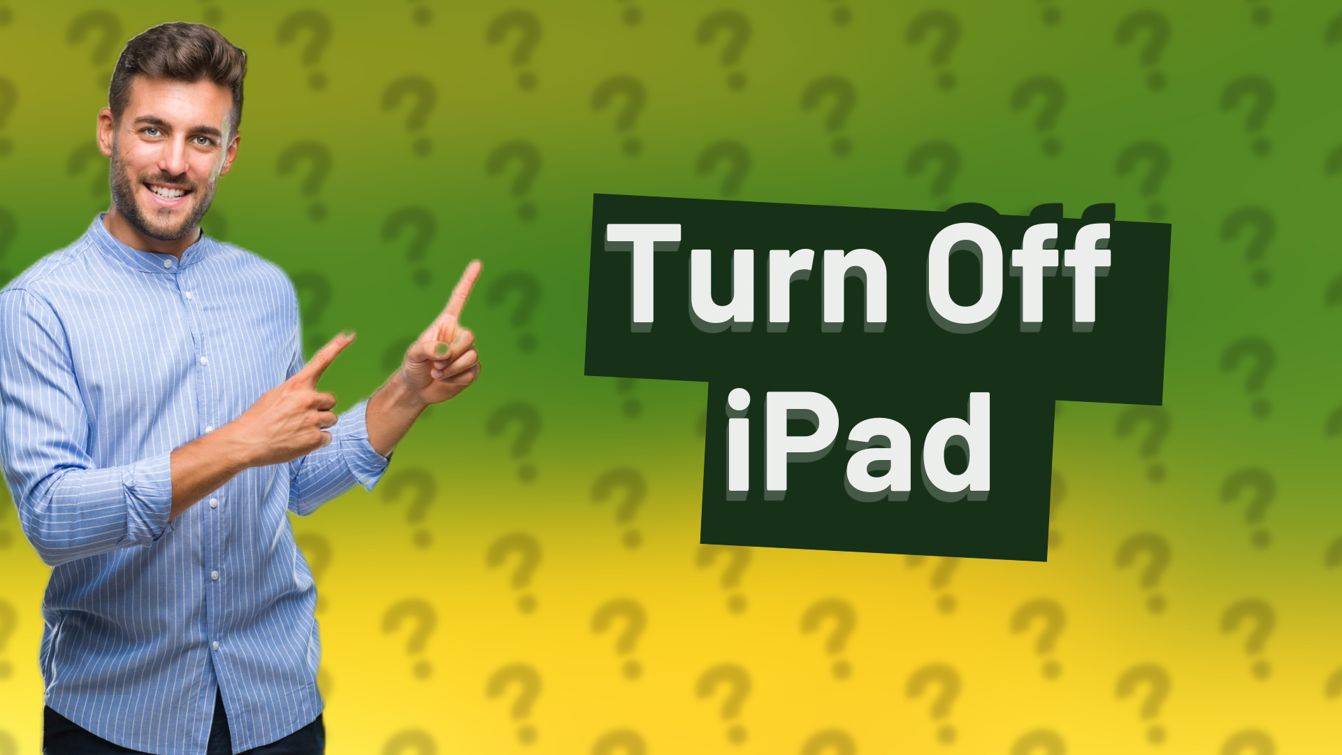 Turn Off iPad