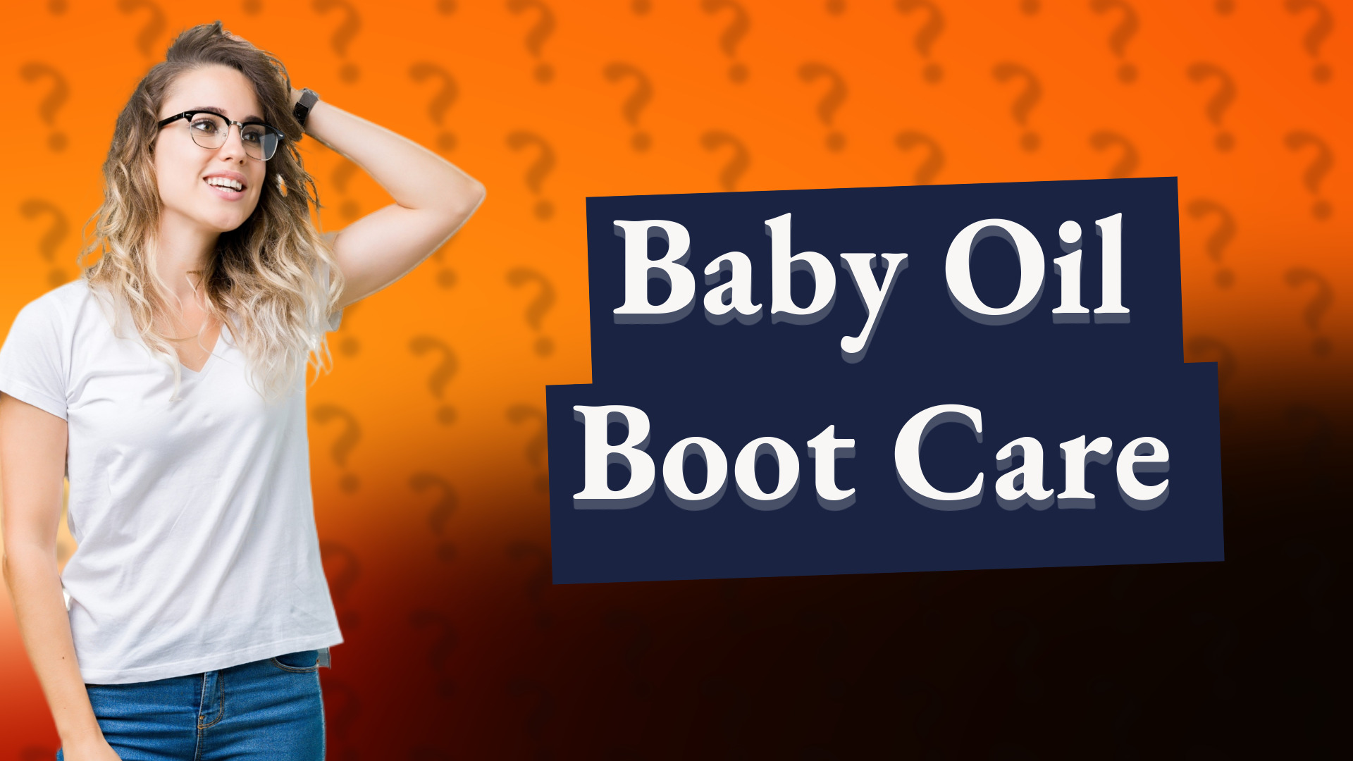 Baby Oil Boot Care