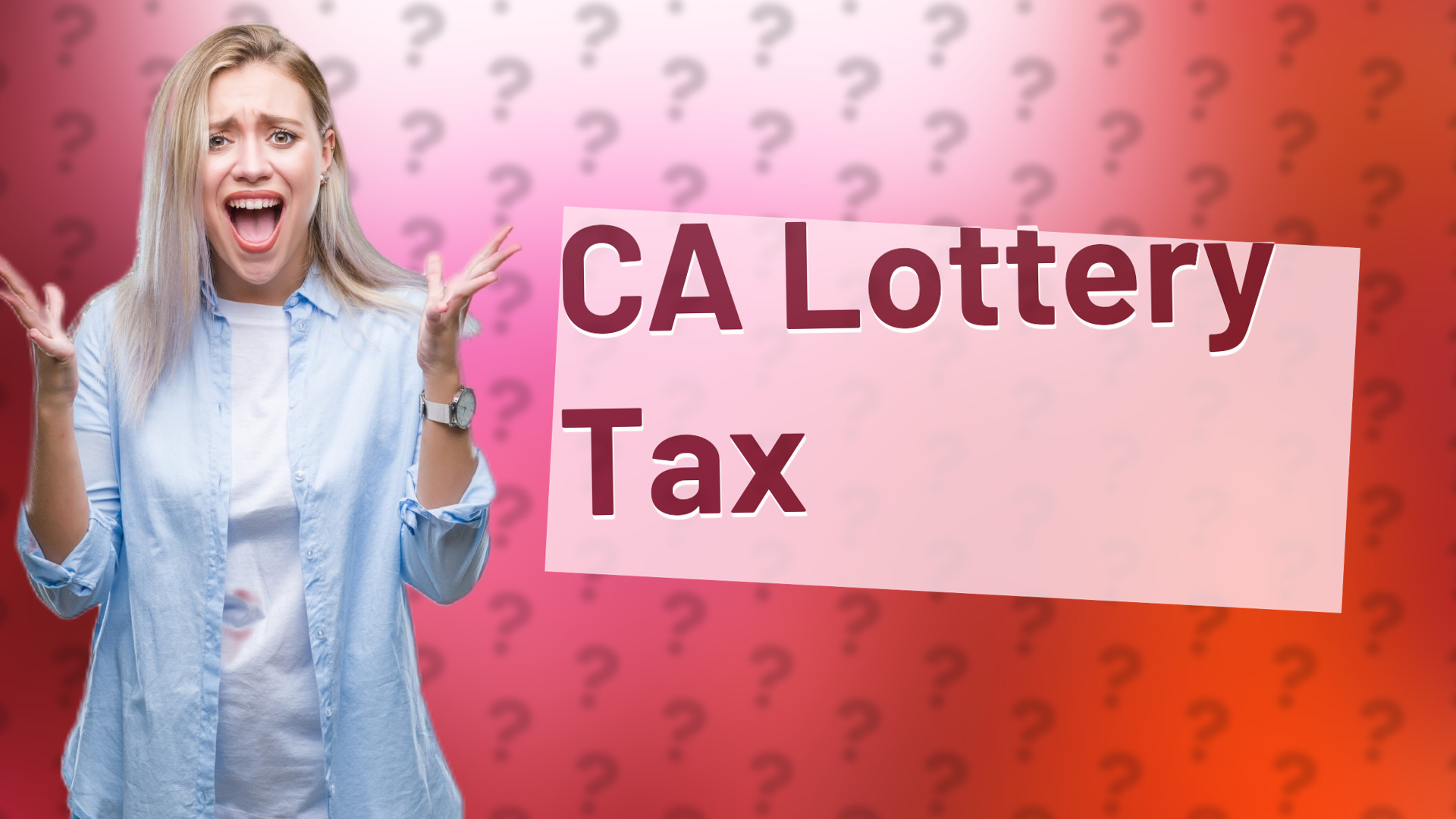CA Lottery Tax