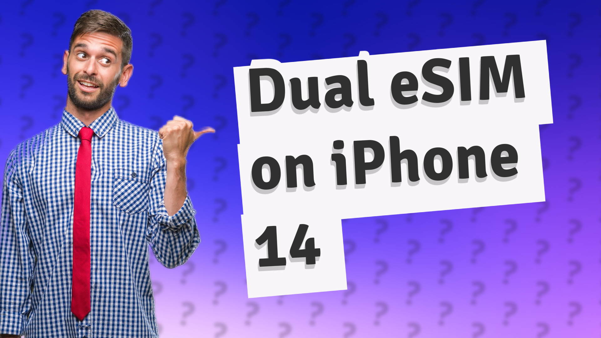 Dual eSIM on iPhone 14