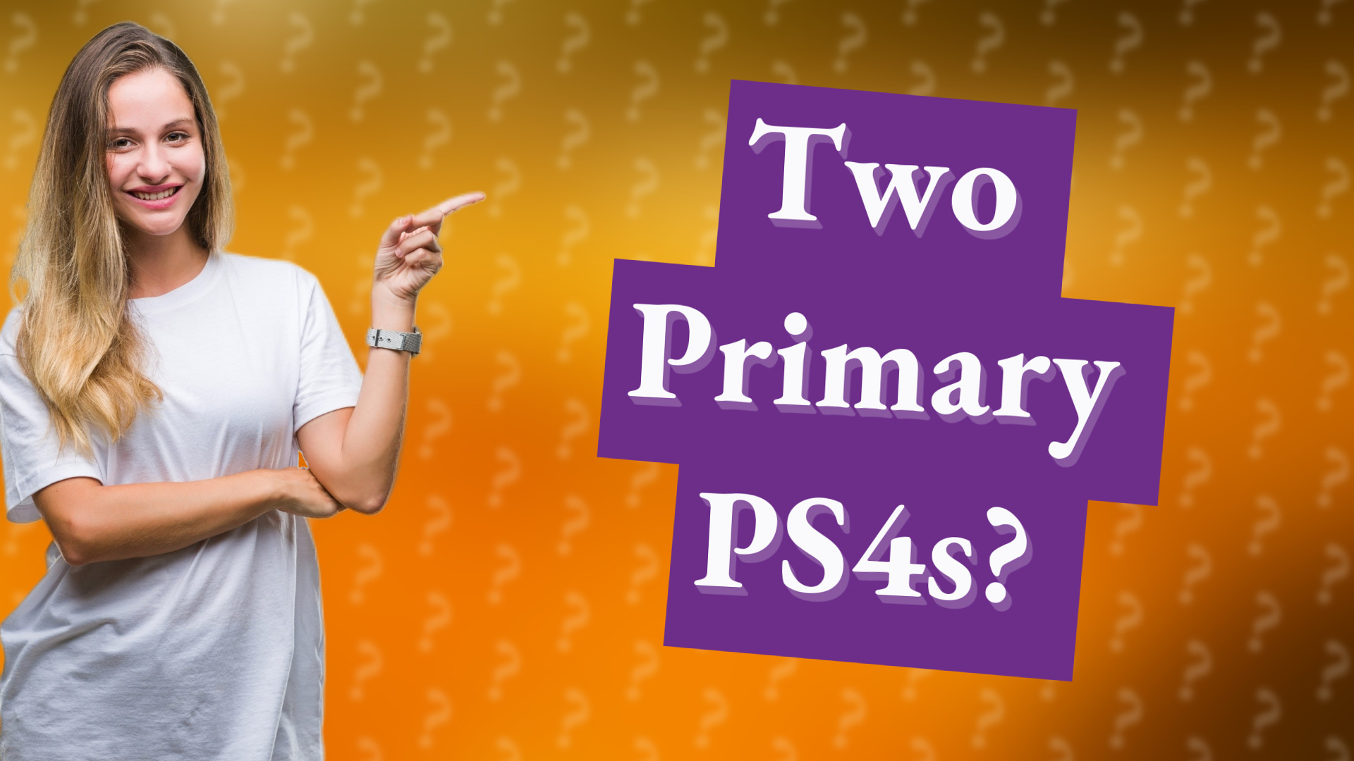 Two Primary PS4s?