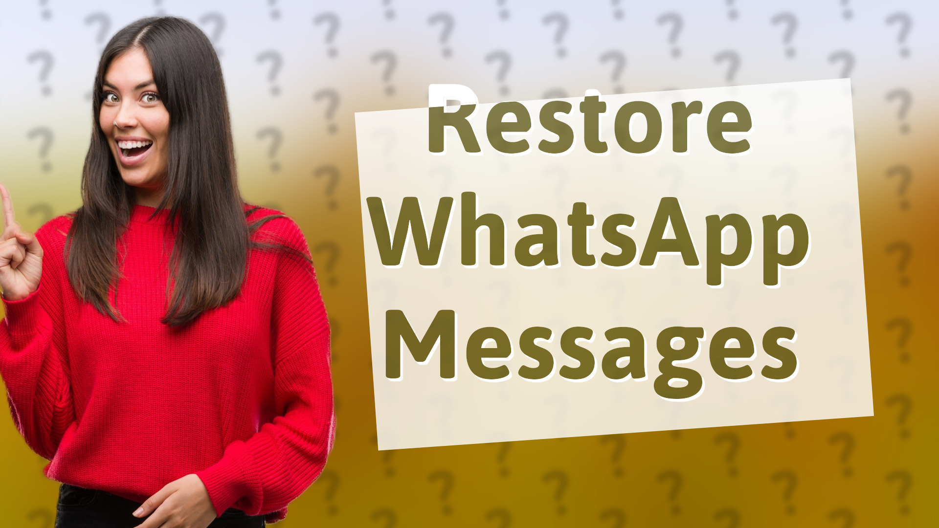 Restore WhatsApp Messages