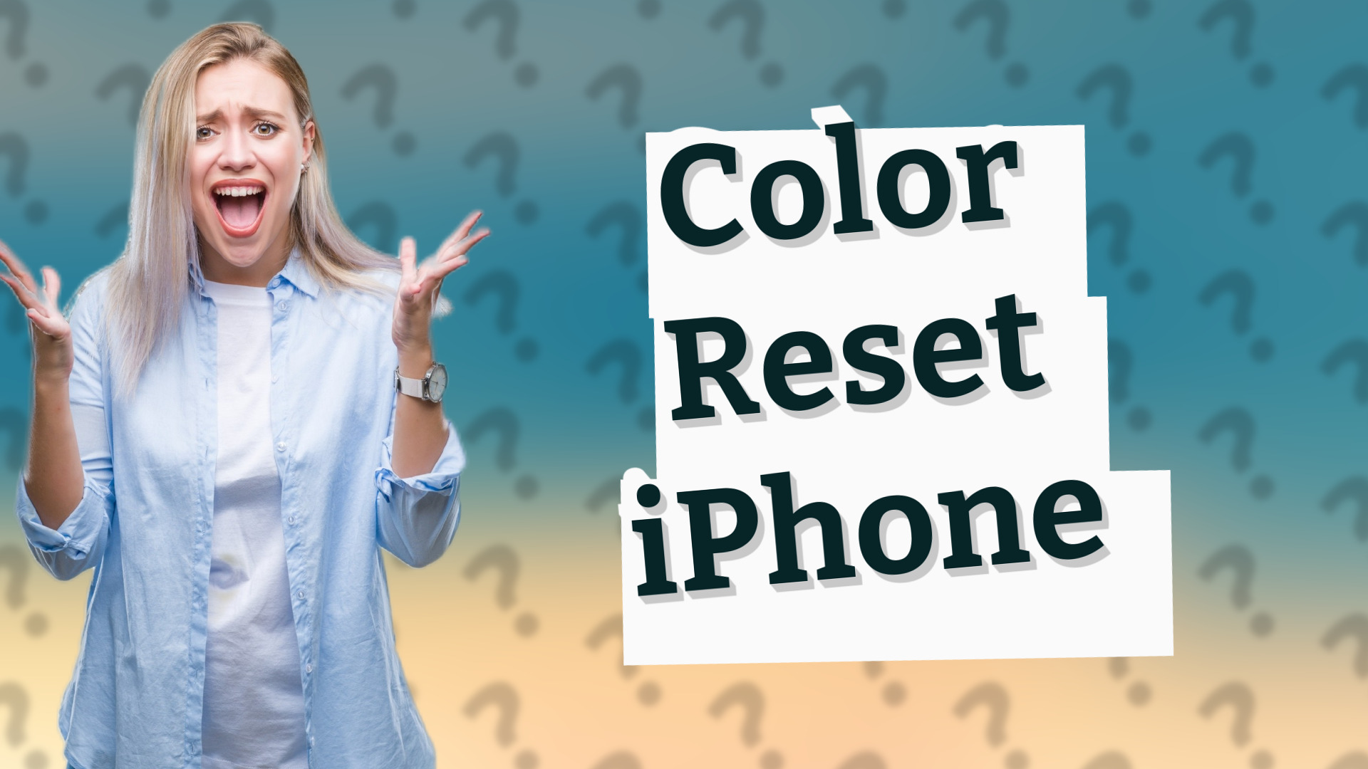 Color Reset iPhone