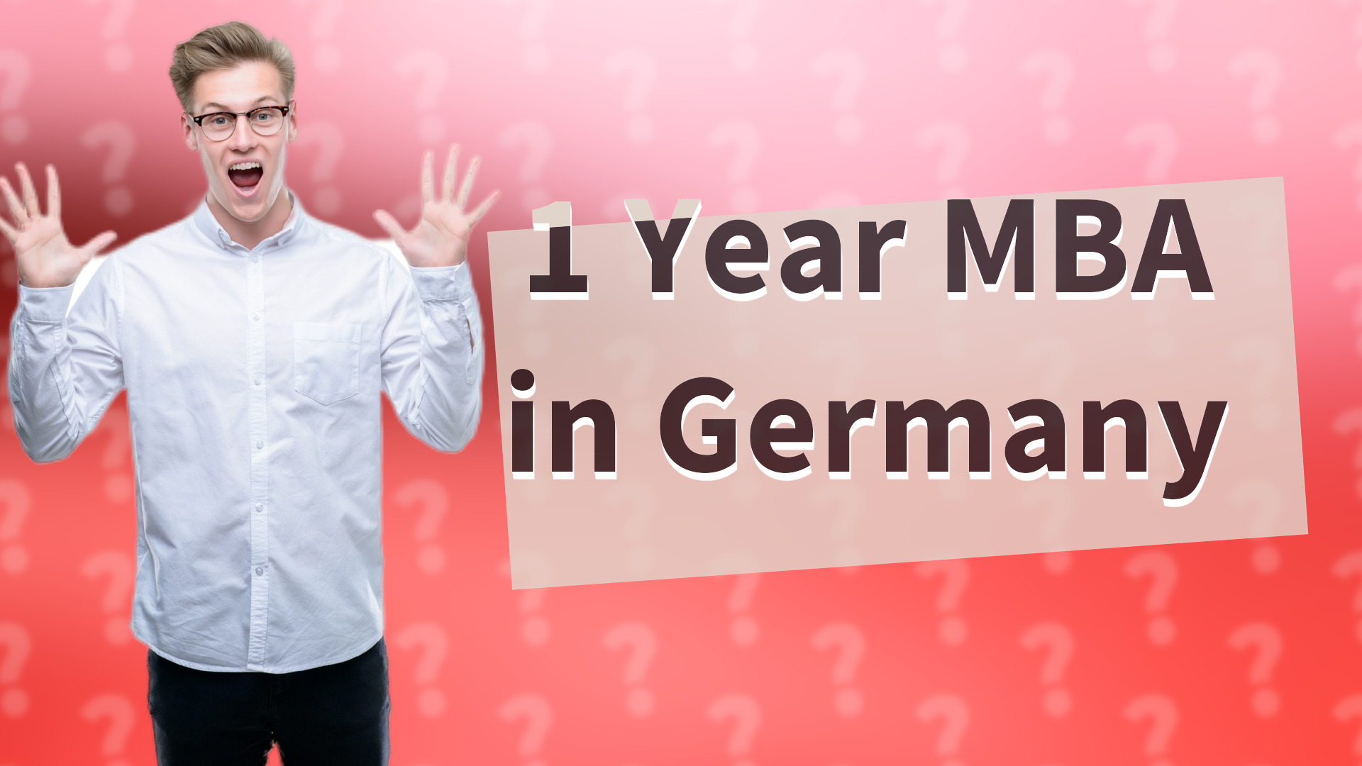 1 Year MBA in Germany