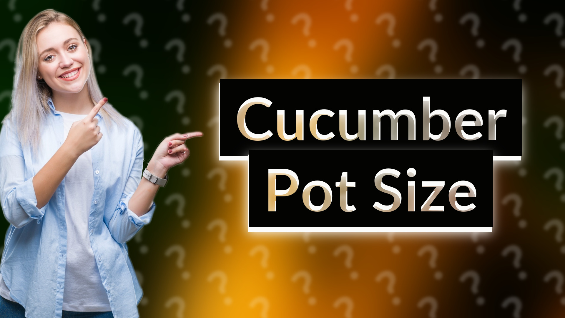 Cucumber Pot Size