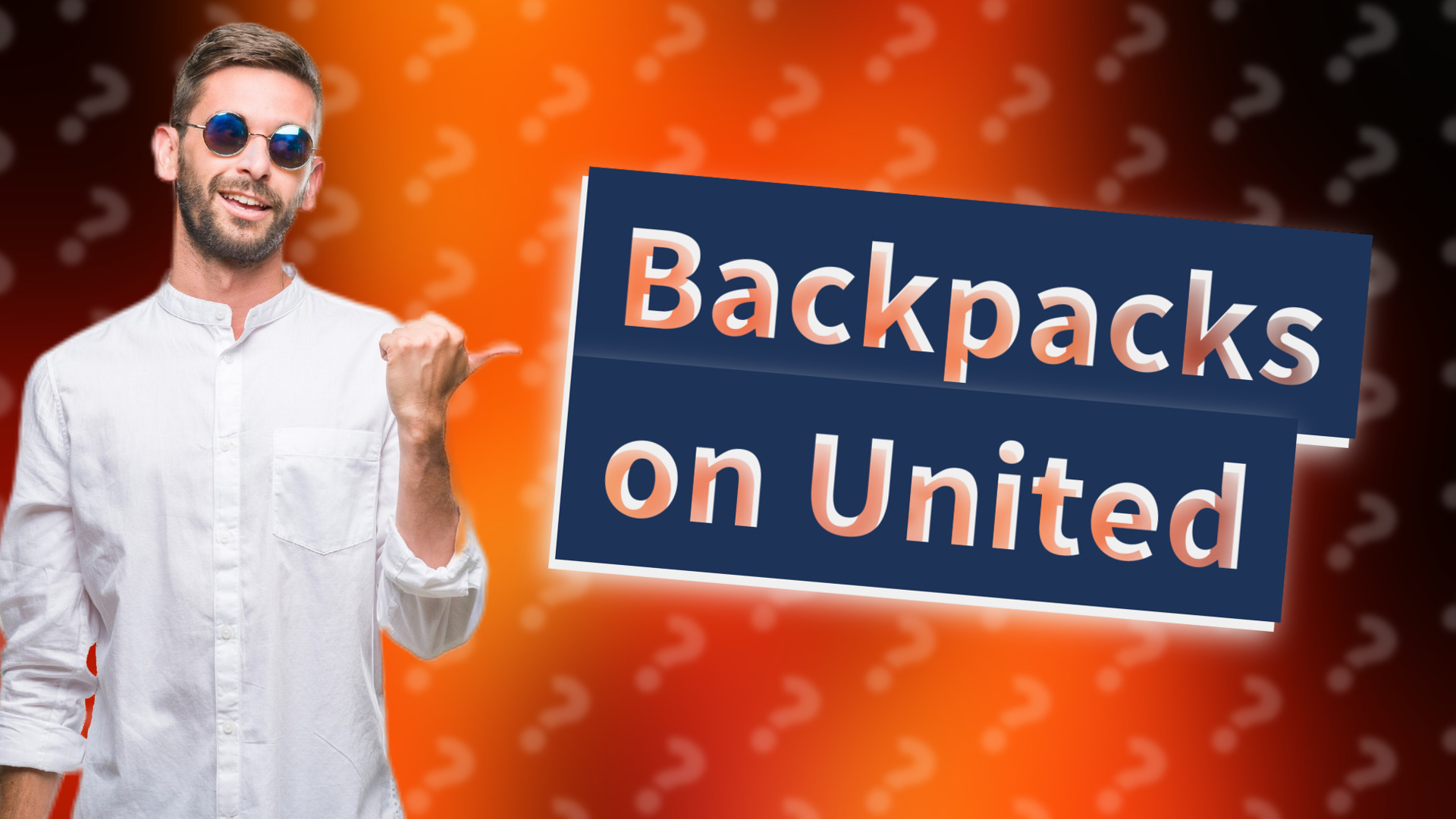 Backpacks on United