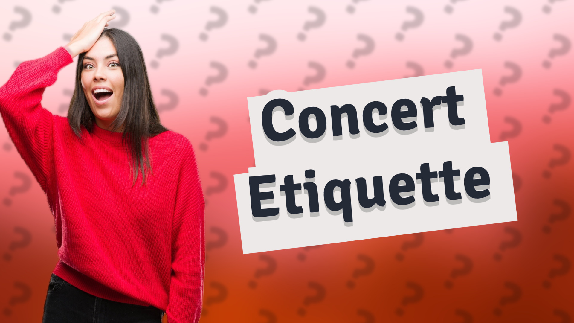 Concert Etiquette