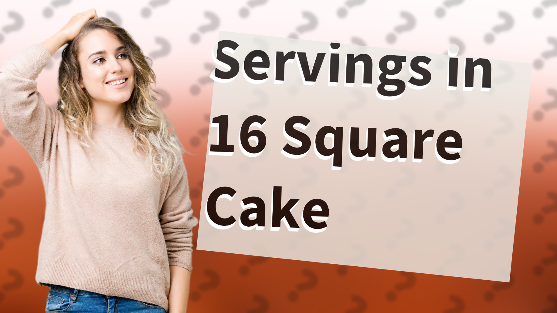Servings in 16 Square Cake
