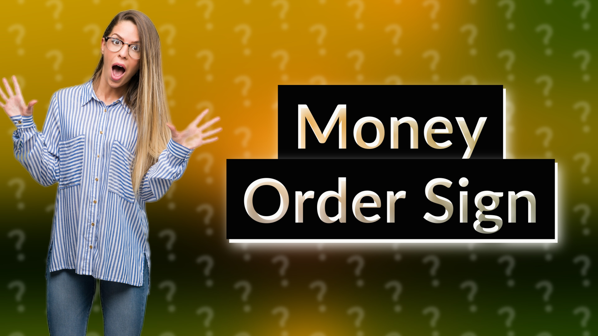 Money Order Sign