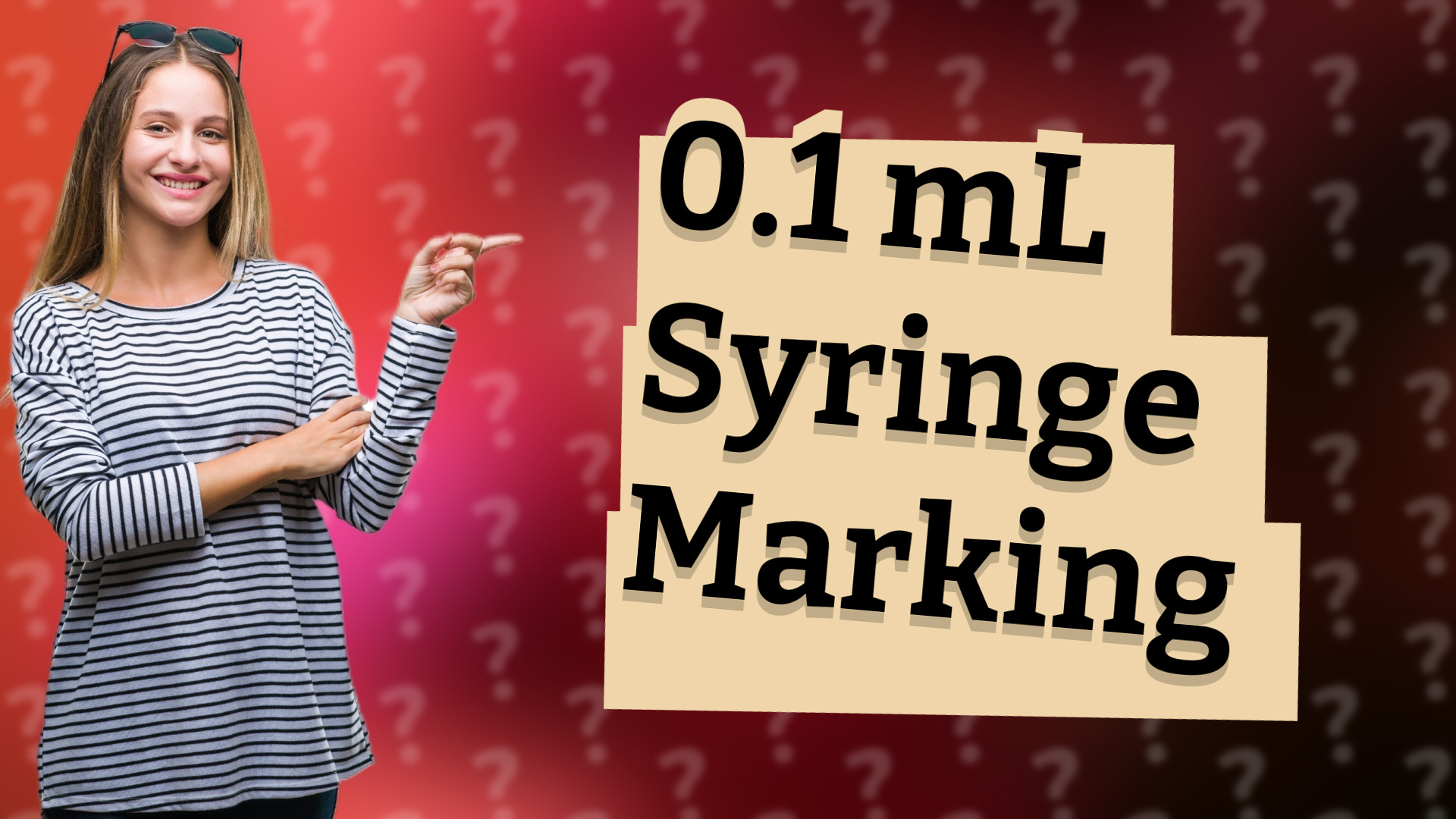 0.1 mL Syringe Marking