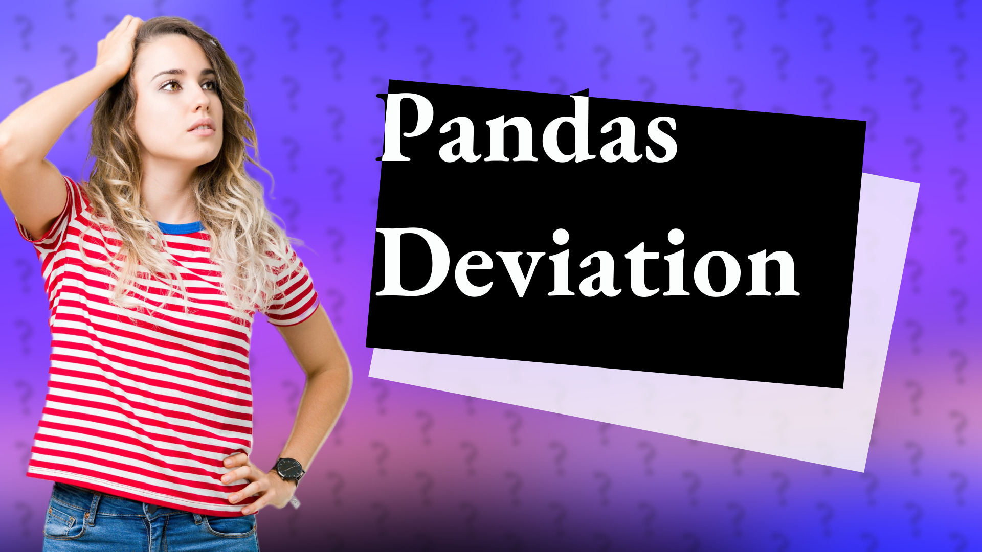 Pandas Deviation