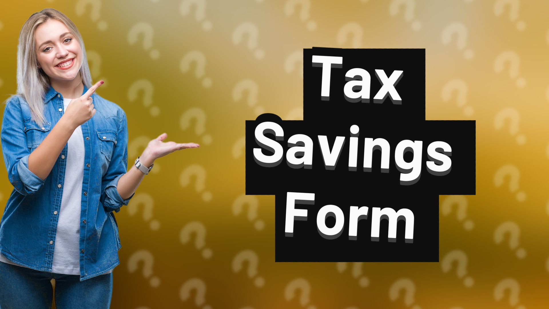 Tax Savings Form