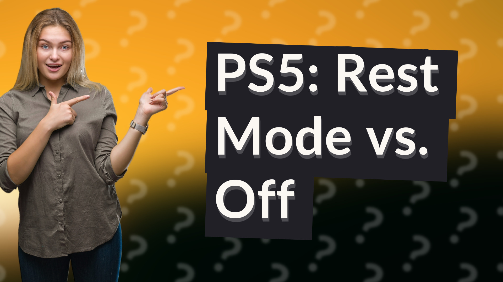PS5: Rest Mode vs. Off