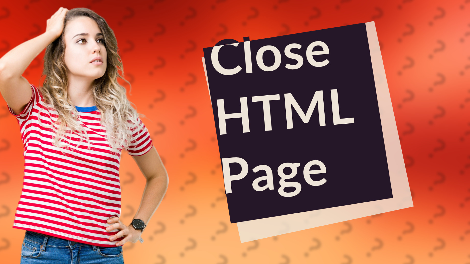Close HTML Page