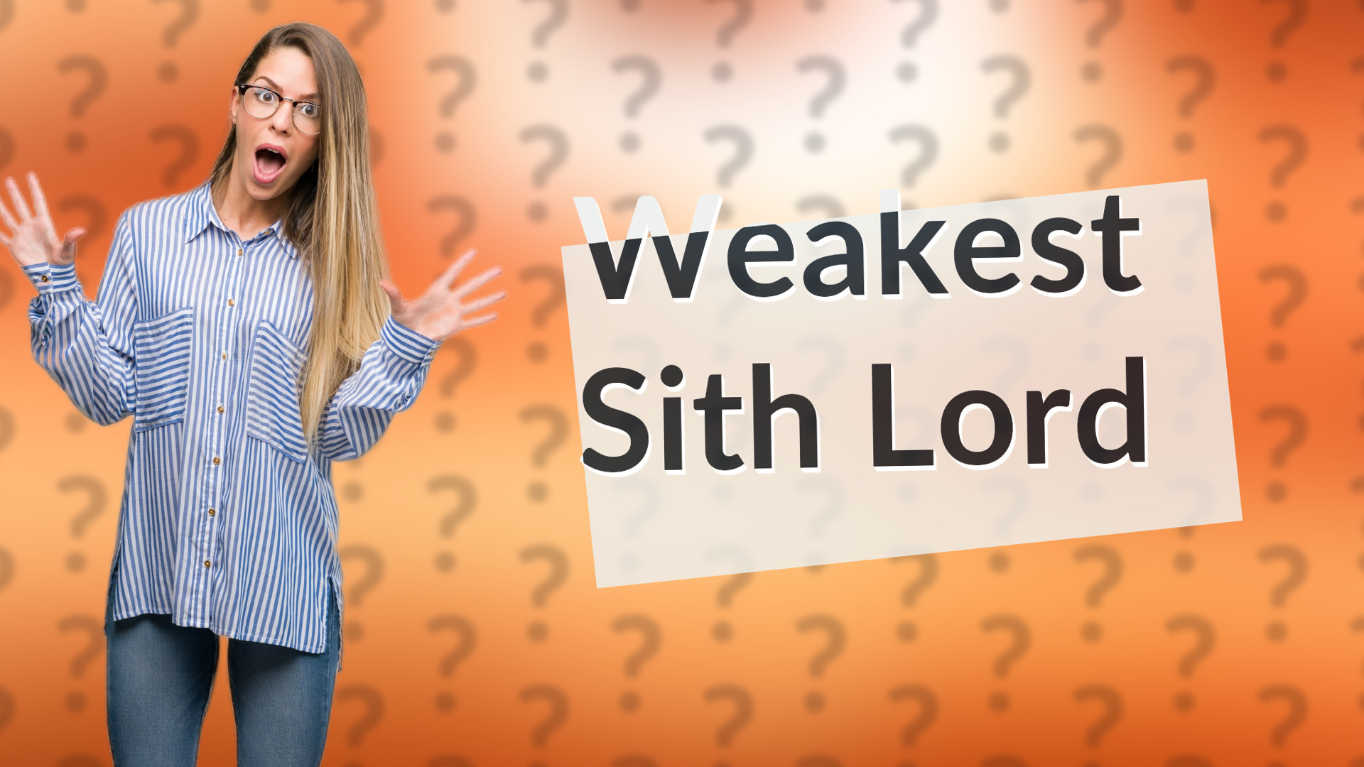 Weakest Sith Lord