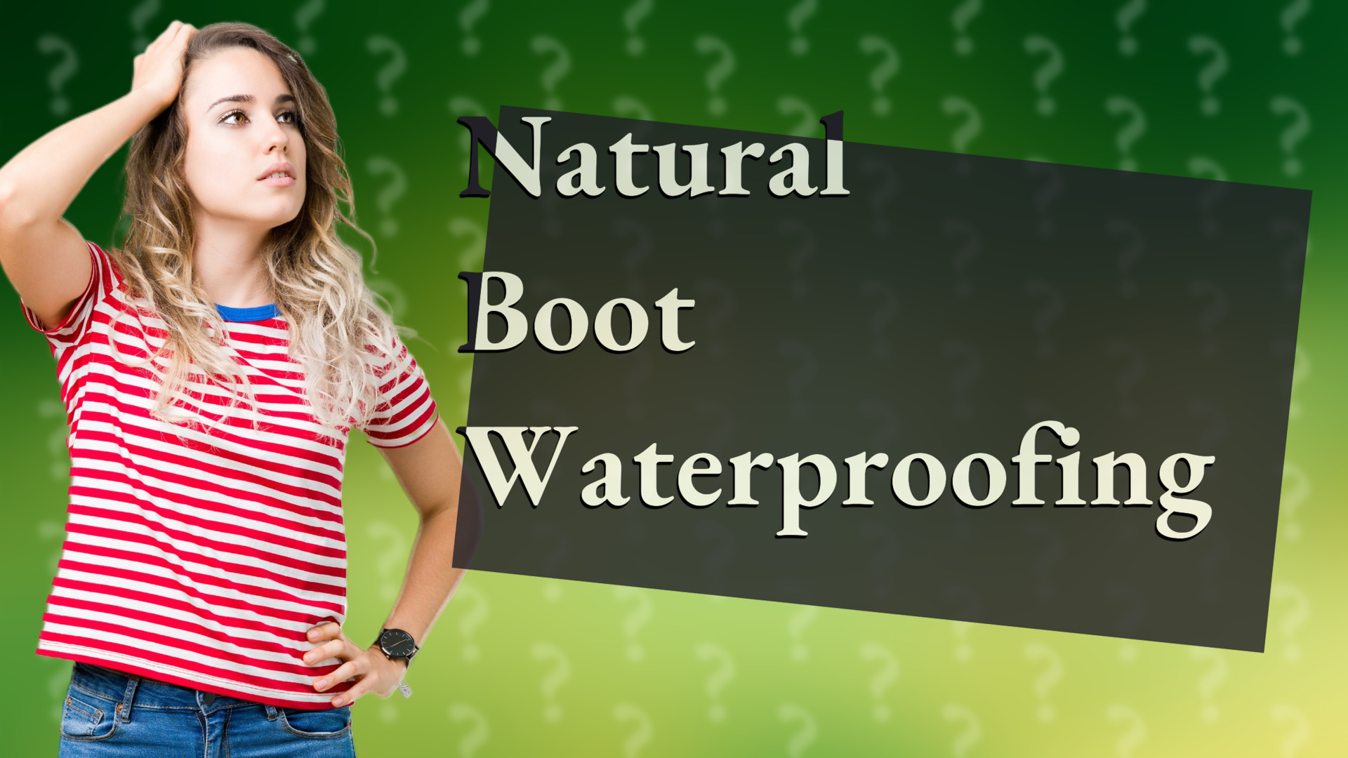 Natural Boot Waterproofing