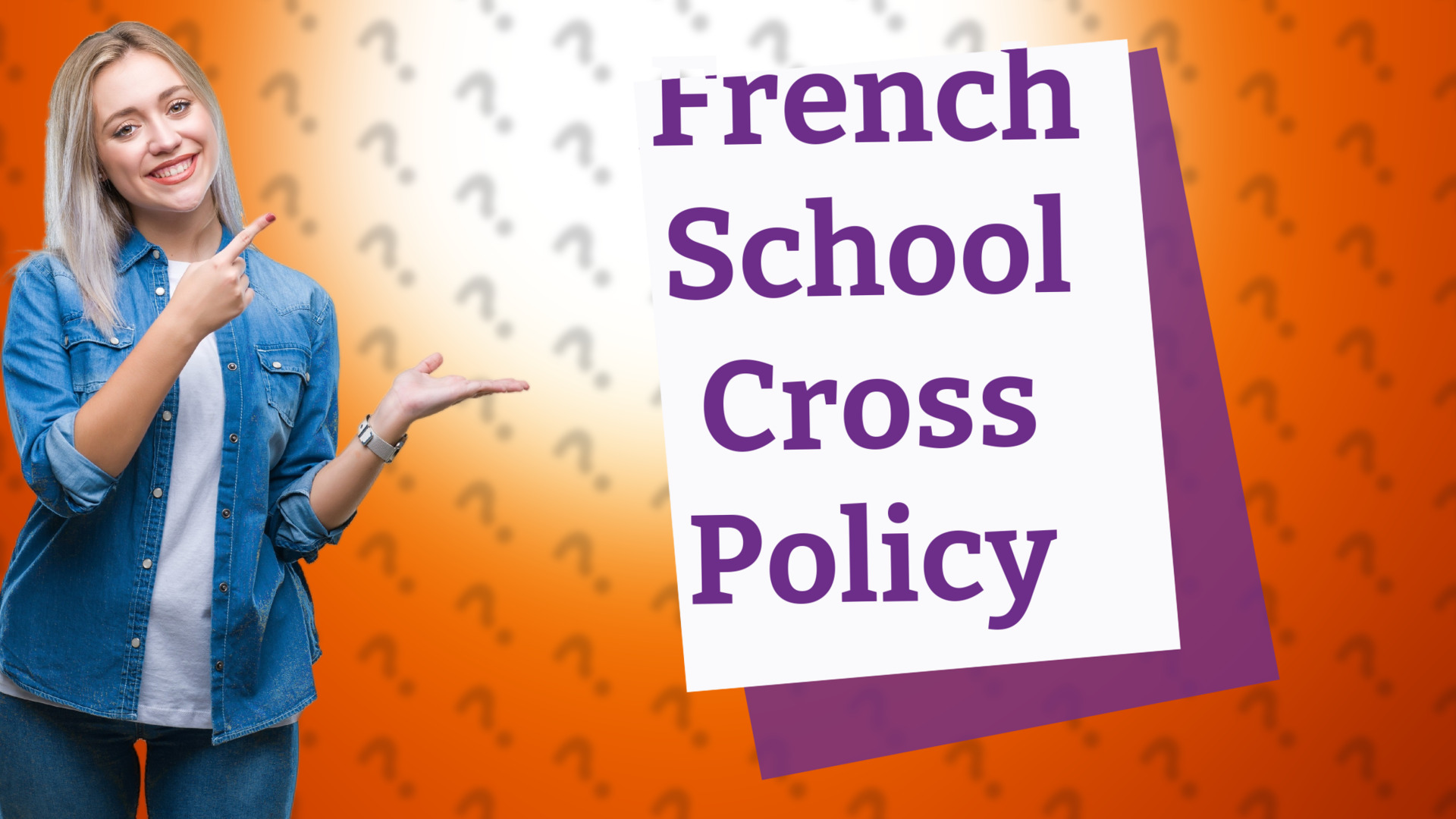 French School Cross Policy
