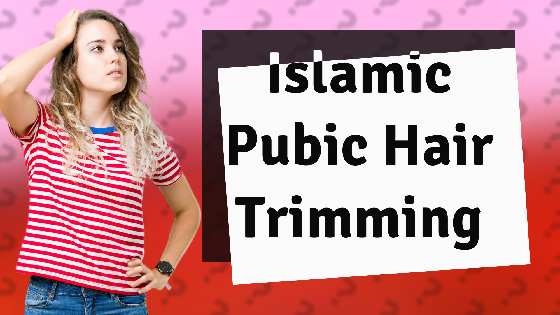 Islamic Pubic Hair Trimming