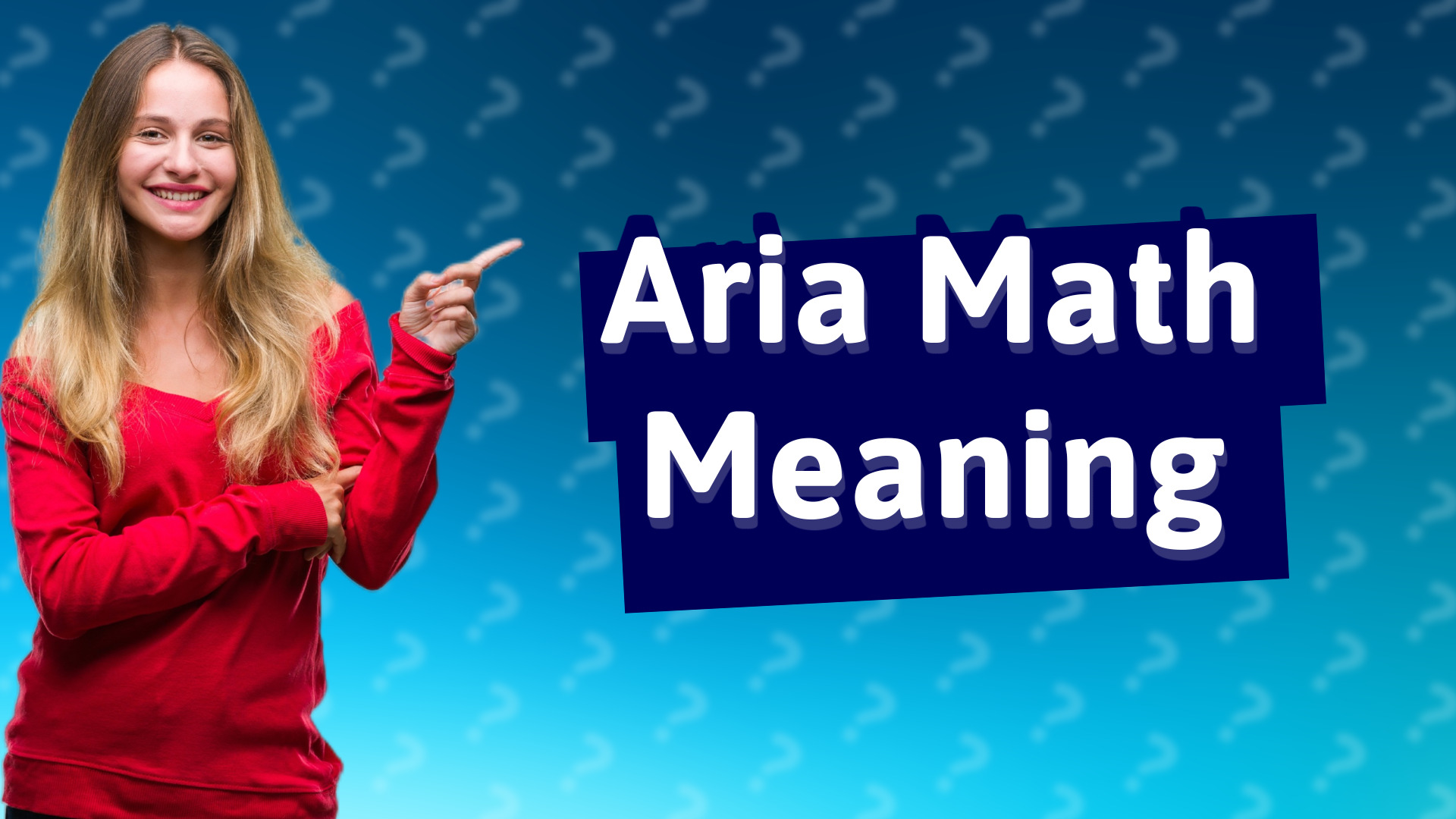 Aria Math Meaning