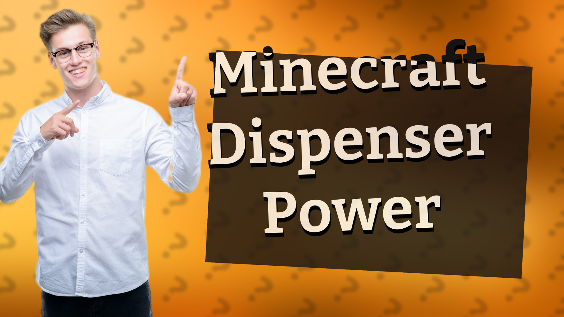 Minecraft Dispenser Power