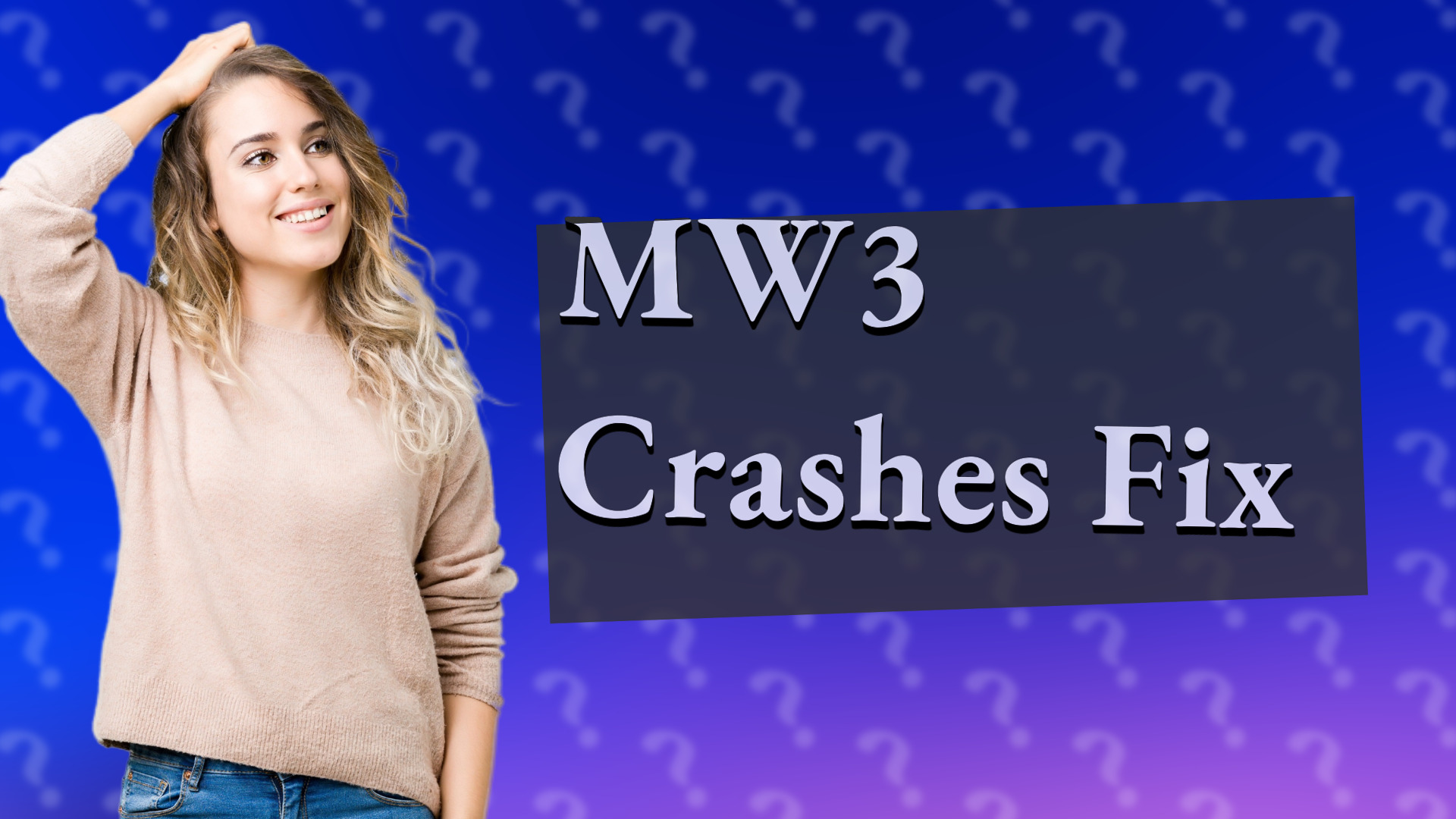 MW3 Crashes Fix