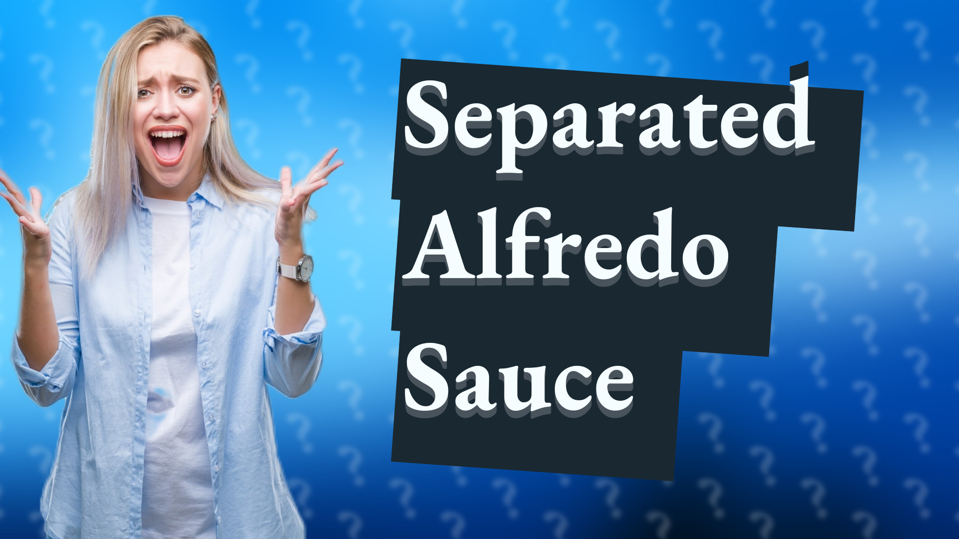 Separated Alfredo Sauce