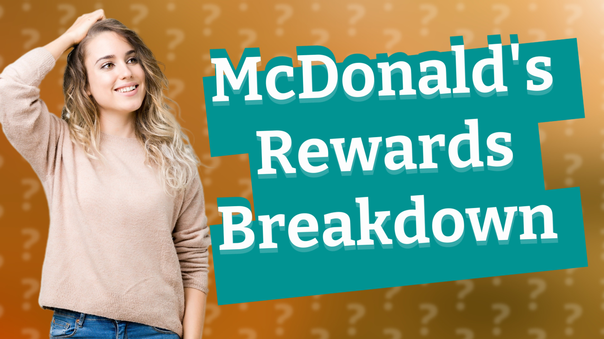 McDonald's Rewards Breakdown
