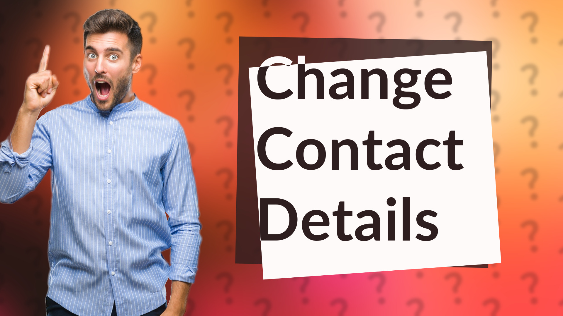 Change Contact Details