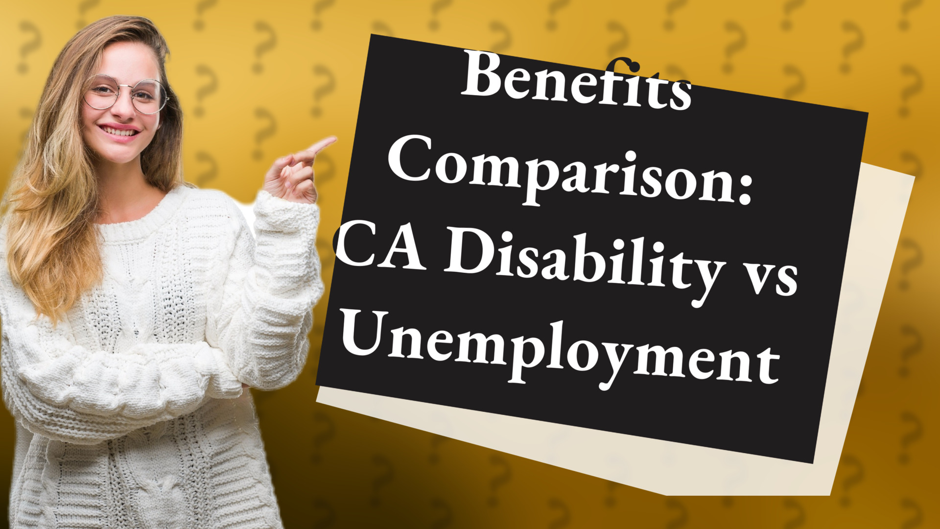 Benefits Comparison: CA Disability vs Unemployment